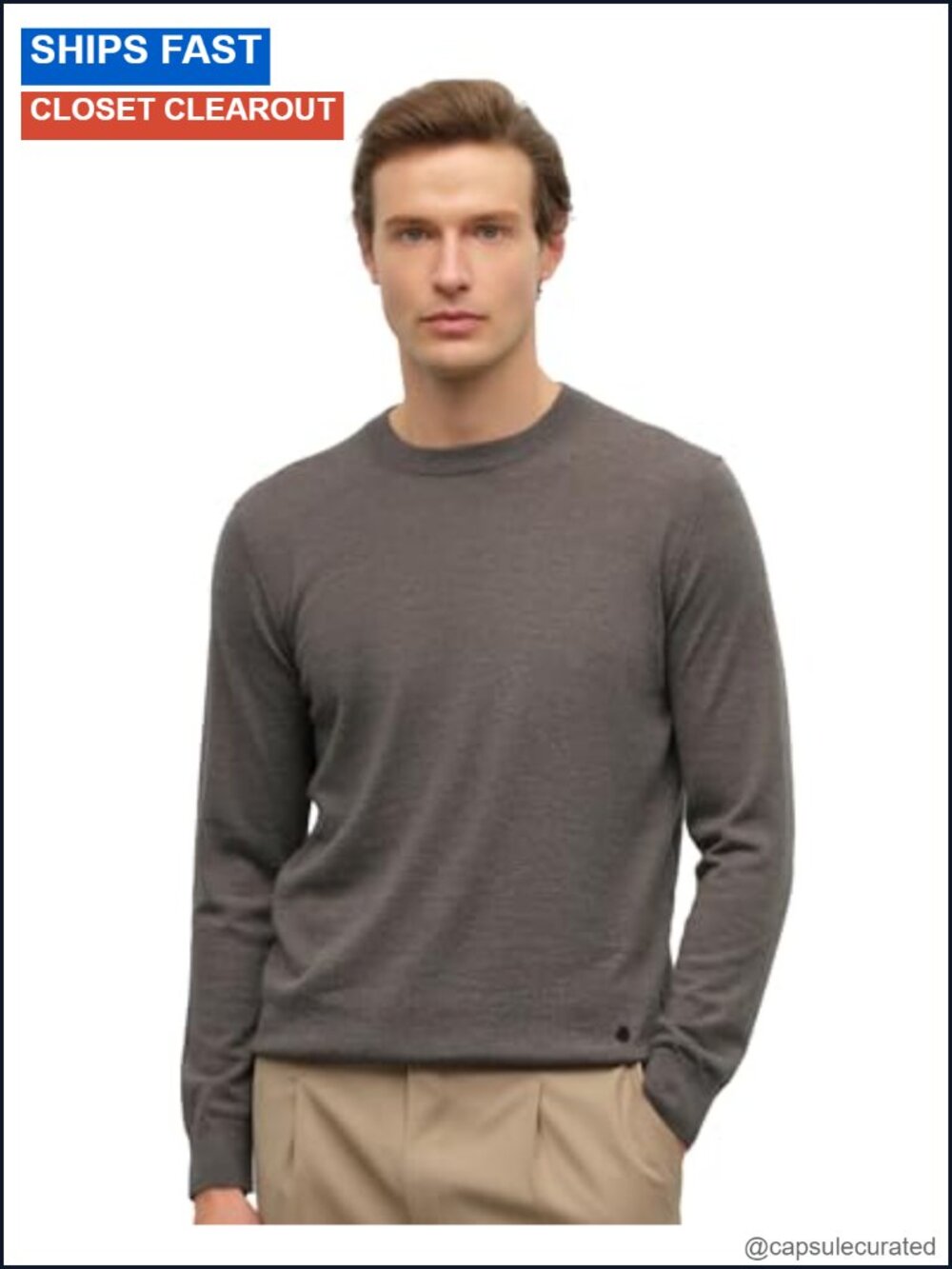 Mens 100% Cashmere Lightweight Pullover Sweater Thin Knit